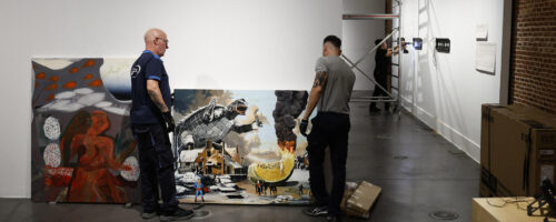 Las bóvedas del Conde Duque se preparan para acoger lo mejor del Premio BMW de Pintura