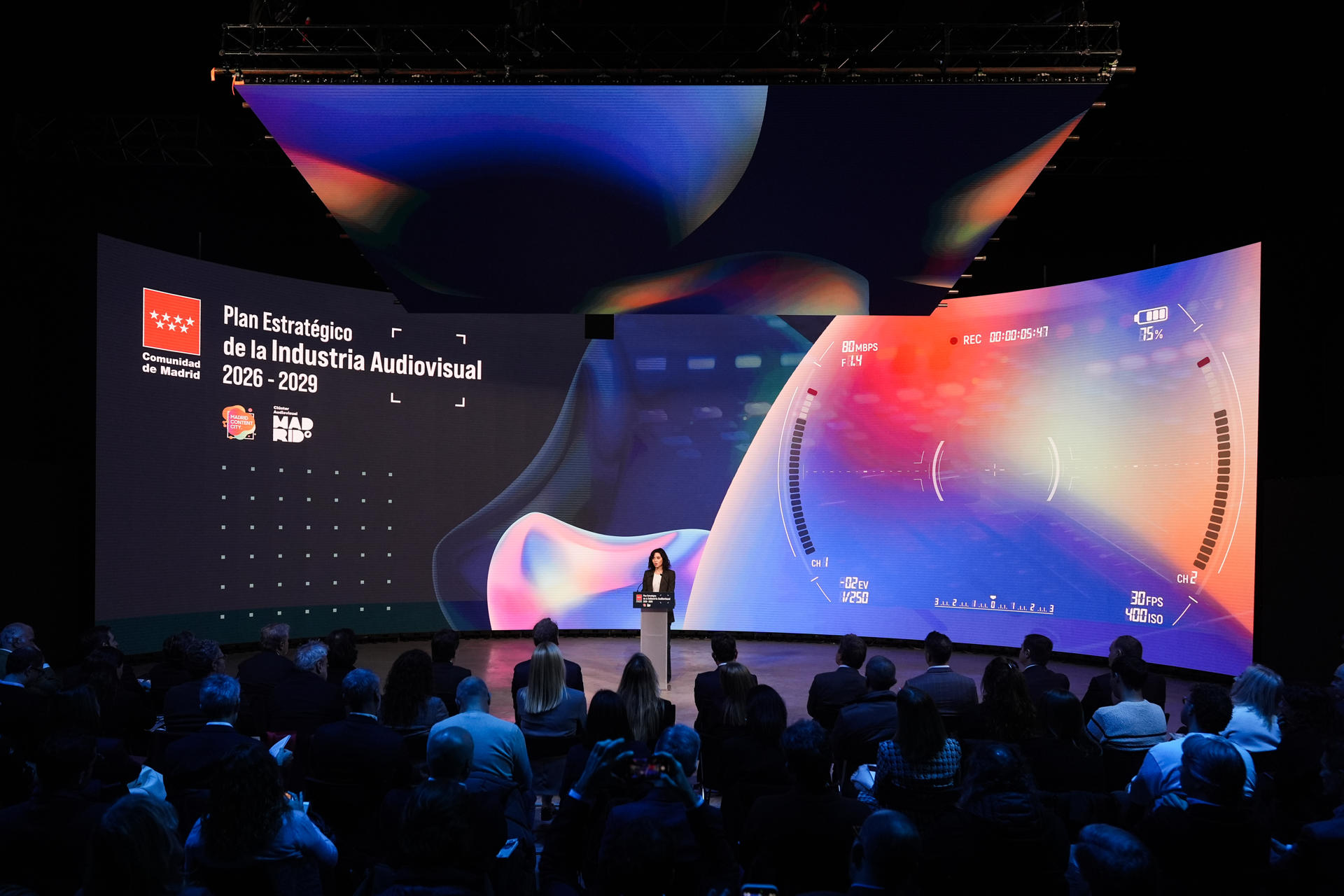 Lee más sobre el artículo Ayuso lanza un plan para potenciar la industria audiovisual dotado con 10 millones anuales